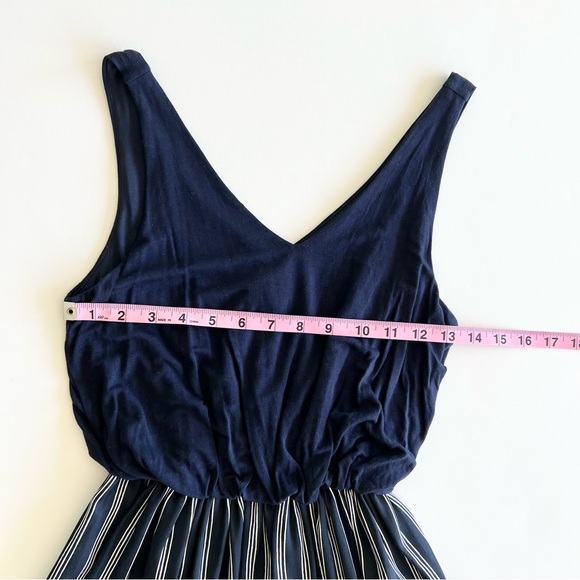 Loft Outlet Blue and White Striped Dress, Extra Extra Small Petite - Picture 3 of 9